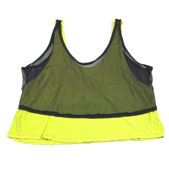 Silence + Noise Sheer Scoop Neck Tank Crop Top - Picture 6 of 6